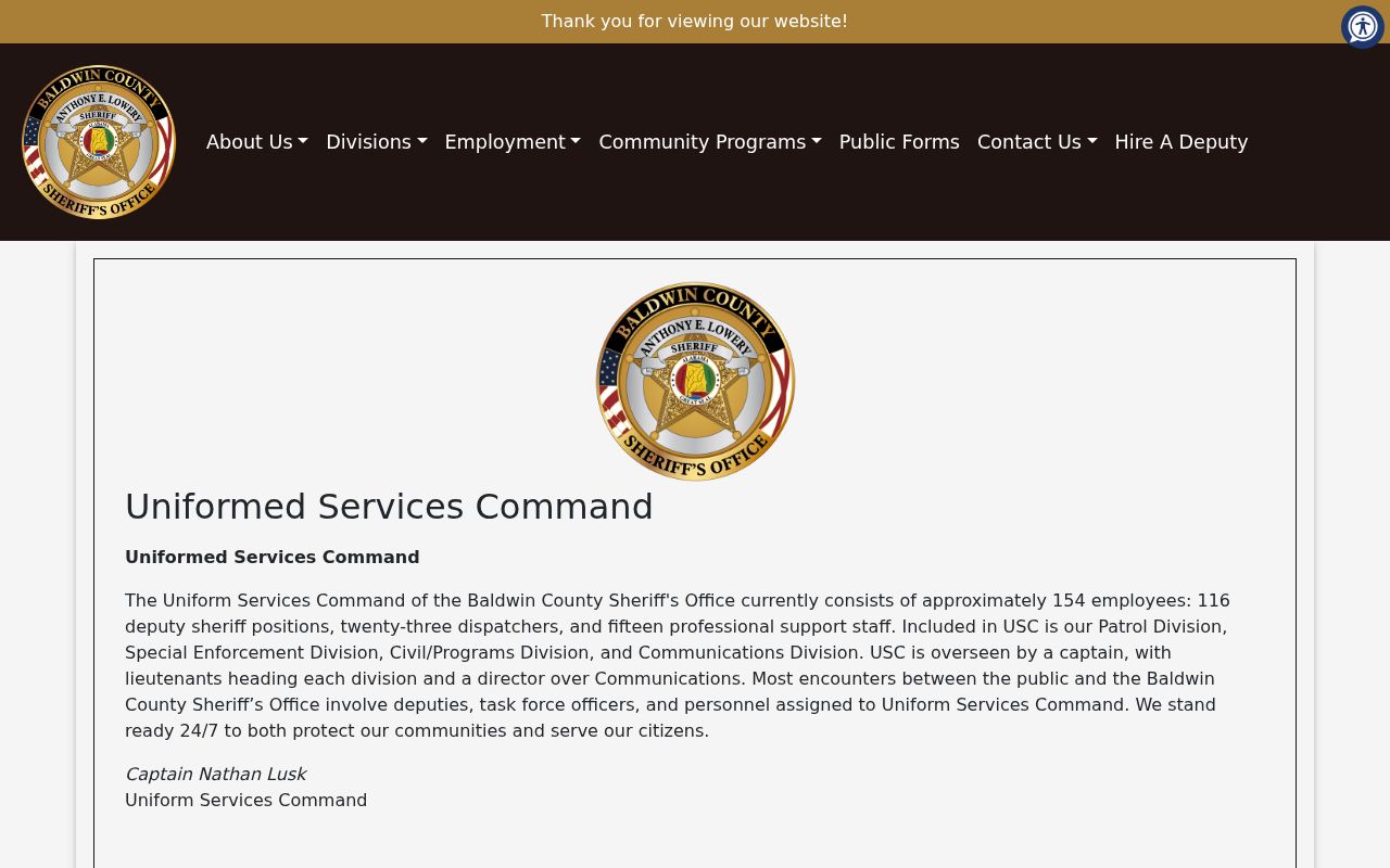 Daphne warrant flow to Baldwin County sheriff services